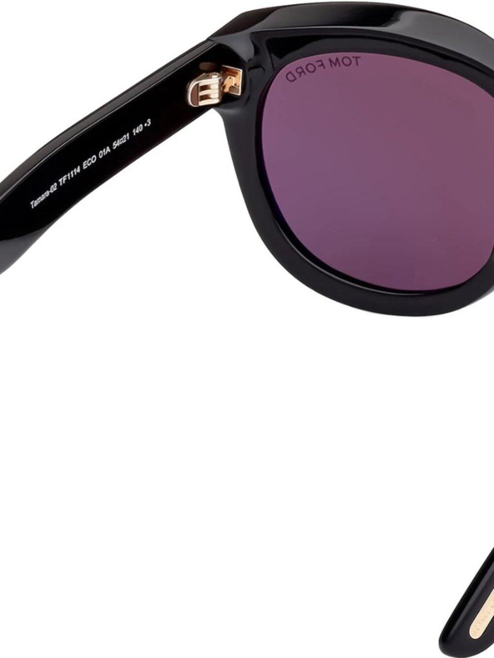 TOM FORD TAMARA-02 TF1114 01A BLACK GREY AUTHENTIC SUNGLASSES - Picture 4 of 7